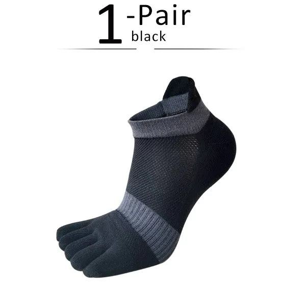 Men’s Toe Socks — Breathable Low-Cut Socks with Toe Separation Design