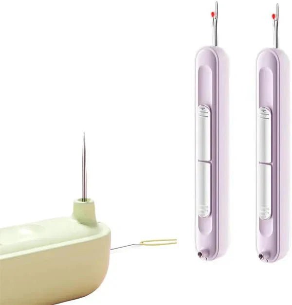 2 - in - 1 sewing gadget – Practical needle threader and seam ripper (Purple ) - | Zavonix