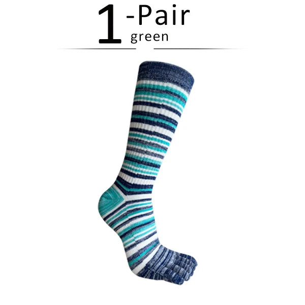 Sonic Men's Toe Socks | Breathable Cotton Blend, Best Socks for Men
