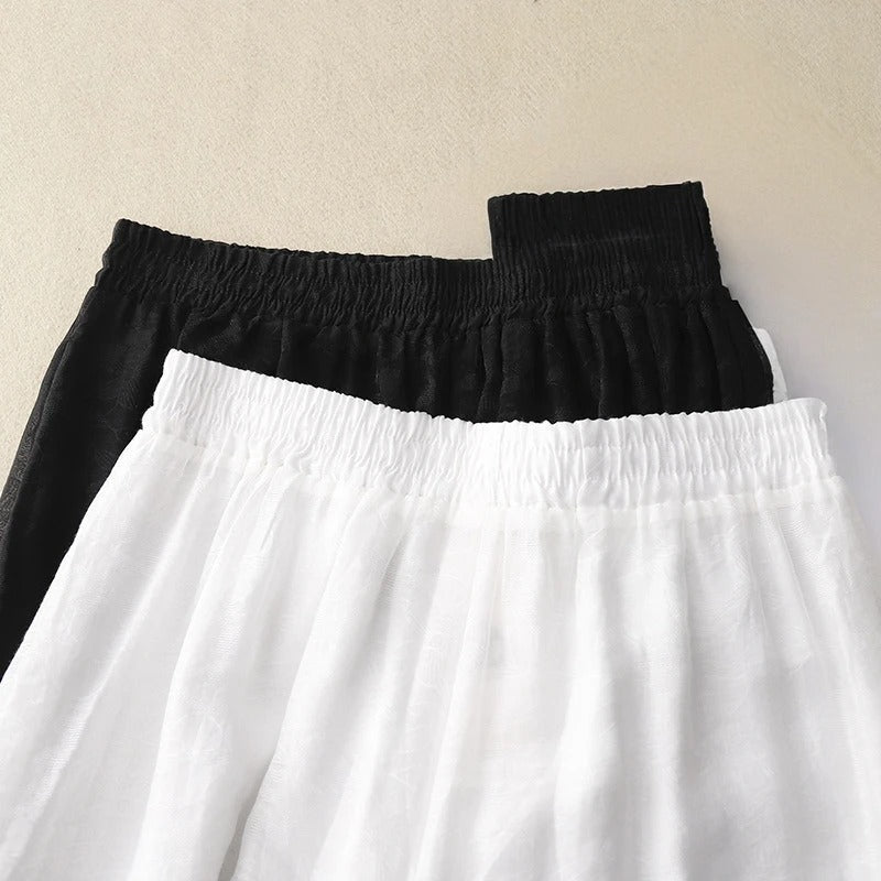 Elara Linen Pants — Minimalist Relaxed Fit for Timeless Comfort
