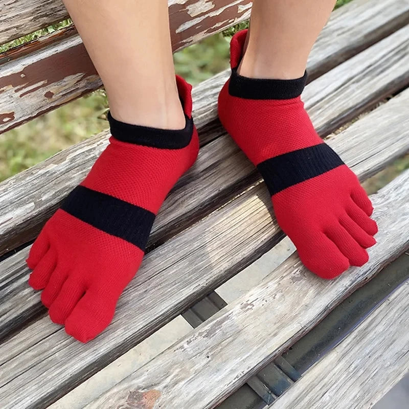 Men’s Toe Socks — Breathable Low-Cut Socks with Toe Separation Design