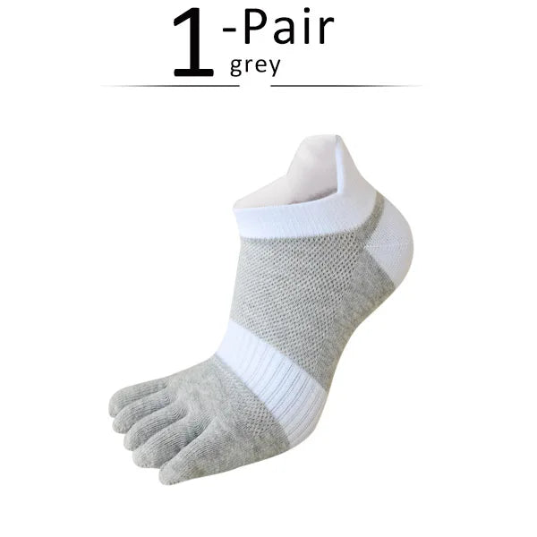 Men’s Toe Socks — Breathable Low-Cut Socks with Toe Separation Design