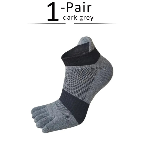 Men’s Toe Socks — Breathable Low-Cut Socks with Toe Separation Design