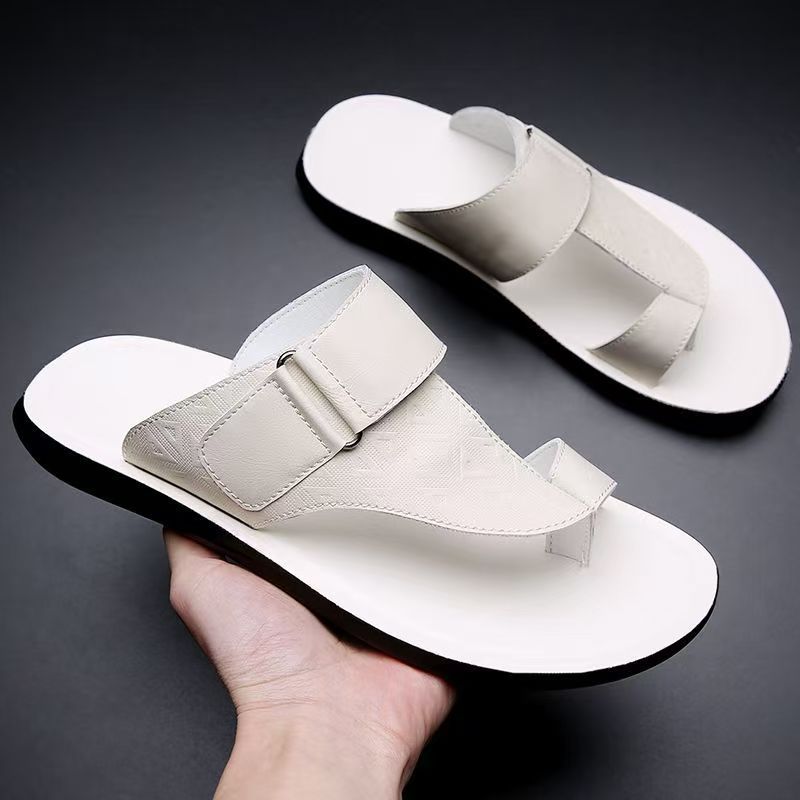 Rob Men's Sandals | Smooth Leather, Cushioned Footbed