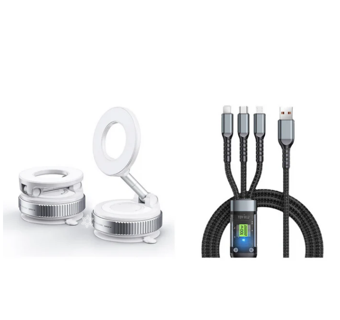 Falcon Car Phone Holder | Foldable Magnetic Design, Universal Fit 12