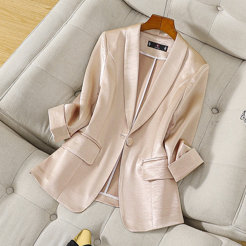 Blazer da donna Silvana | 100% seta pura, vestibilità sartoriale