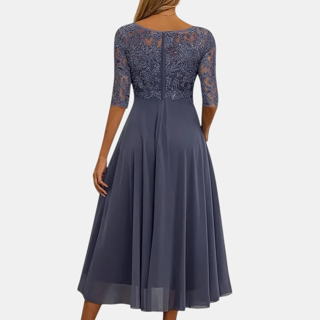 Rhea Lace Dress | Elegant White Dress for Women, Flattering Fit 5