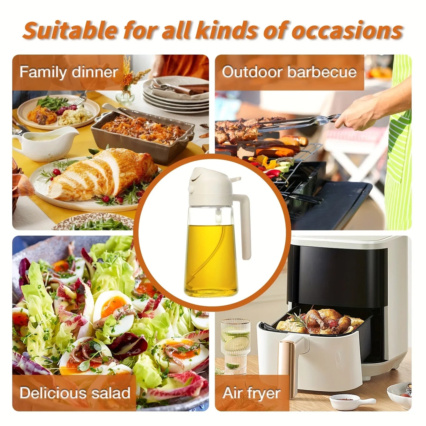 Glass Oil Sprayer & Dispenser