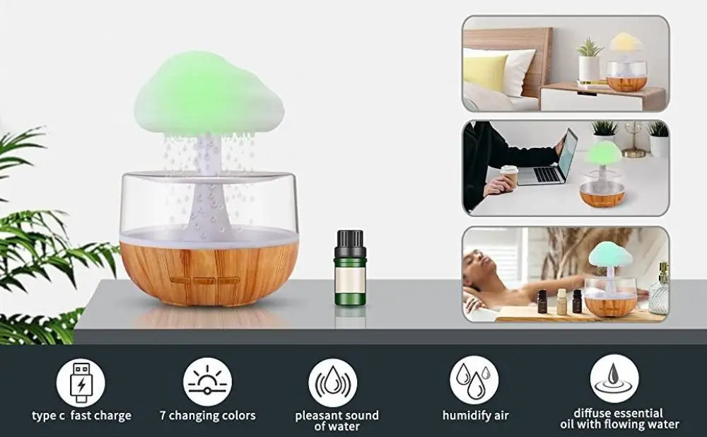 Rain Cloud Humidifier & Night Light