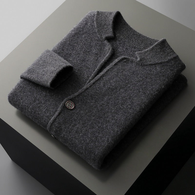 CASTELLO CASHMERE CARDIGAN (Gray XS) - | Zavonix