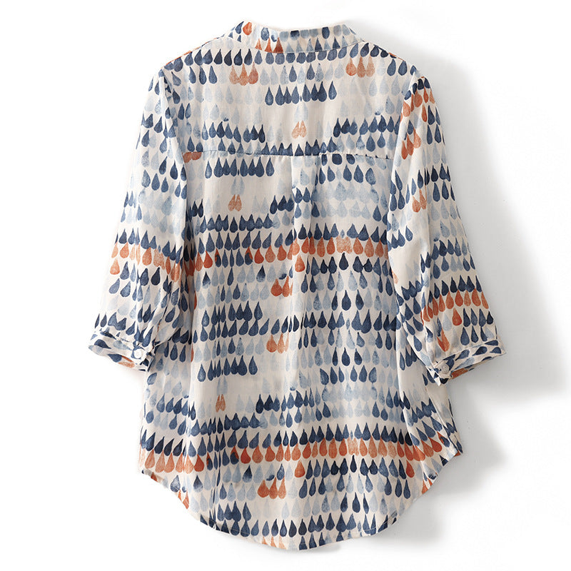 Lino Women's Blouse | 100% Linen, Hand-Dipped Unique Color