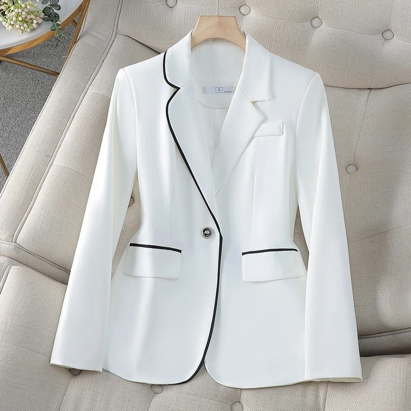 Tara Women's Blazer | Tailored Fit with Contrast Details