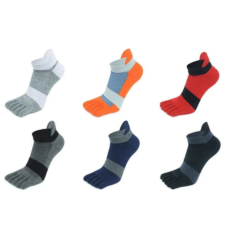 Men’s Toe Socks — Breathable Low-Cut Socks with Toe Separation Design