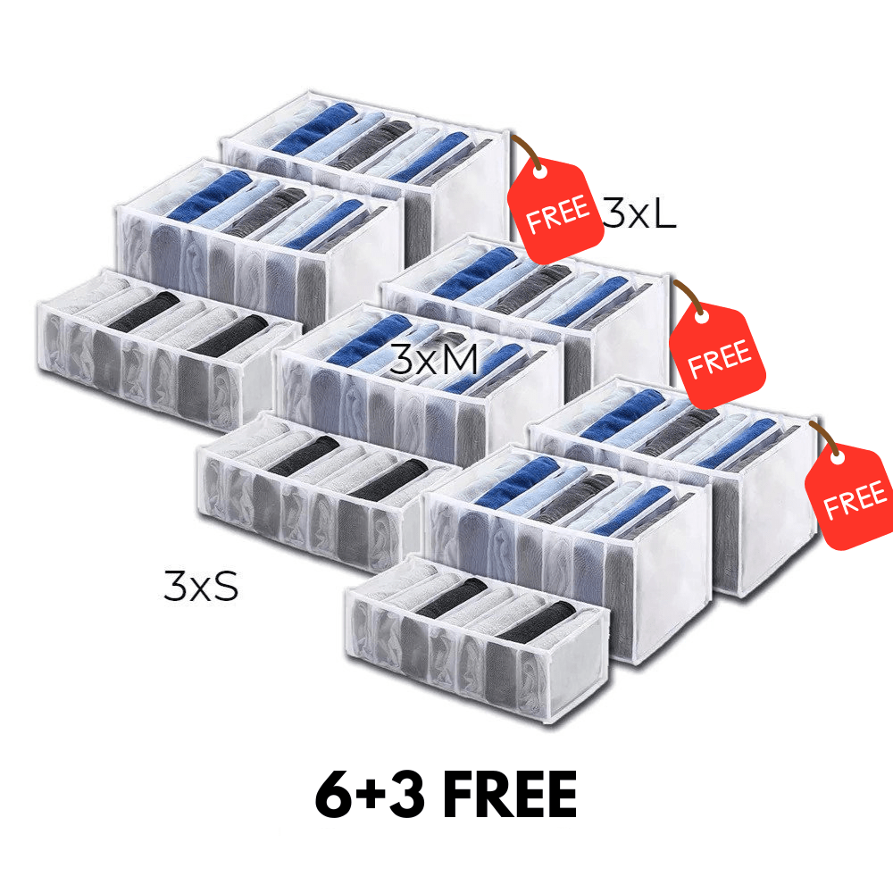 Flexi Grid Organizer - No More Clutter in Your Closet (9 pieces (6 + 3 FREE) ) - Homegoods | Zavonix