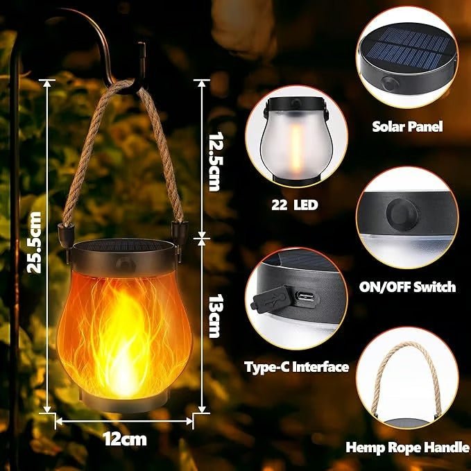 GloFlick – Dancing Flame Solar Light Lanterns (Buy 1 Save 50% ) - | Zavonix