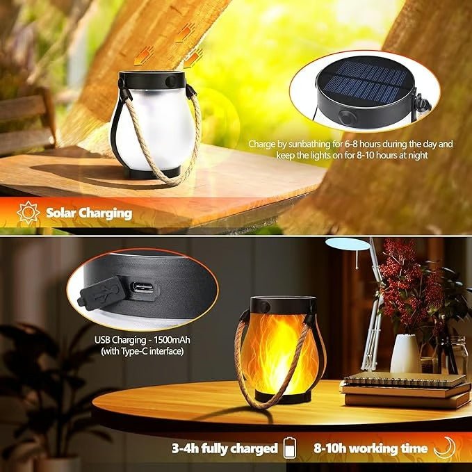 GloFlick – Dancing Flame Solar Light Lanterns (Buy 1 Save 50% ) - | Zavonix