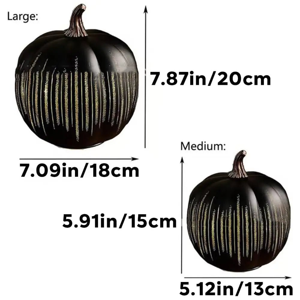 GlowPumpkin™ — Ignite Envy with a Magical, Heart - Stealing Autumn Ambiance (Black Small) - Home & Garden > Home Décor > Seasonal & Holiday Decorations > Halloween Decorations > Lighted Pumpkins | Zavonix