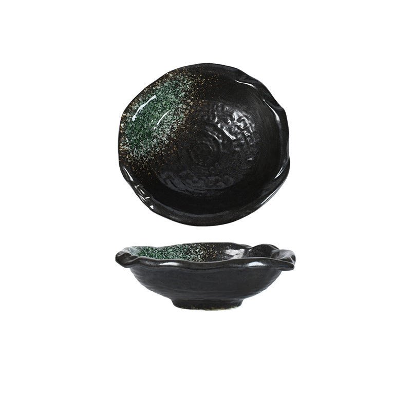 Handcrafted Ceramic Serving Bowl, 8.7 Inch Glossy Rustic Finish Pasta and Fruit Bowl 9