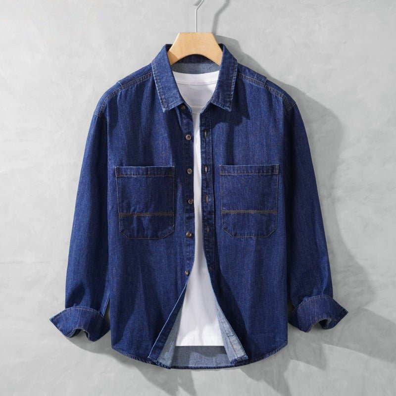 HUGO™ CHAMBRAY SHIRT (Navy Blue XS) - | Zavonix