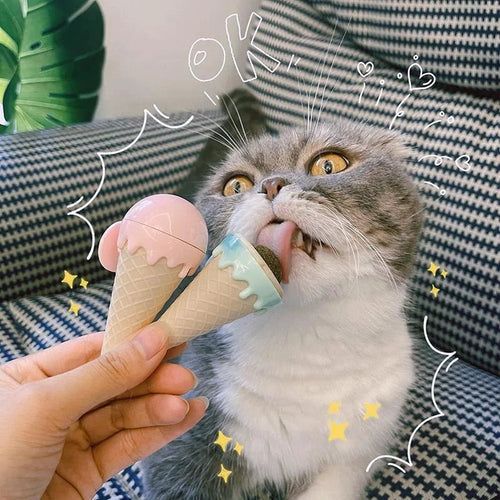 Ice Cream Catnip Toy π¦ β Keep your cat entertained and active! - Zavonix