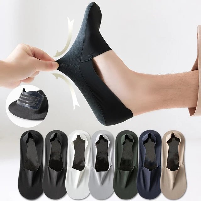 Invisible Anti - Slip Socks (White ) - | Zavonix