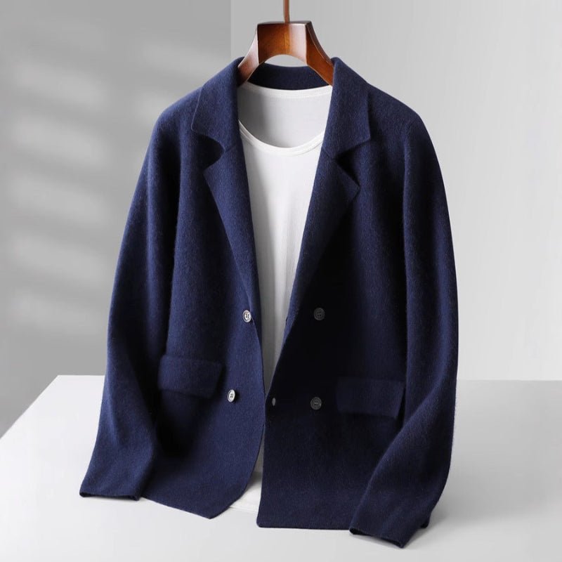JUDE™ MERINO WOOL CARDIGAN (Navy Blue XS) - | Zavonix