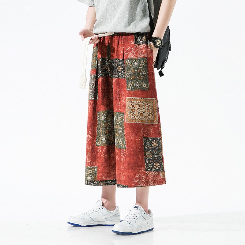 Kaito Botanico Wide Leg Pants (Green S) - Wide leg pants | Zavonix