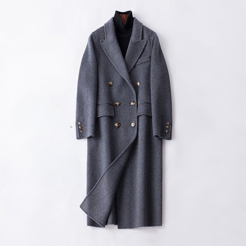 KATY™ CASHMERE BLEND COAT (Charcoal Gray XS) - | Zavonix