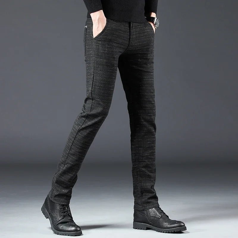 Kivo SlimFit — Warm Cotton Blend Slim Fit Pants with Stretch - Zavonix