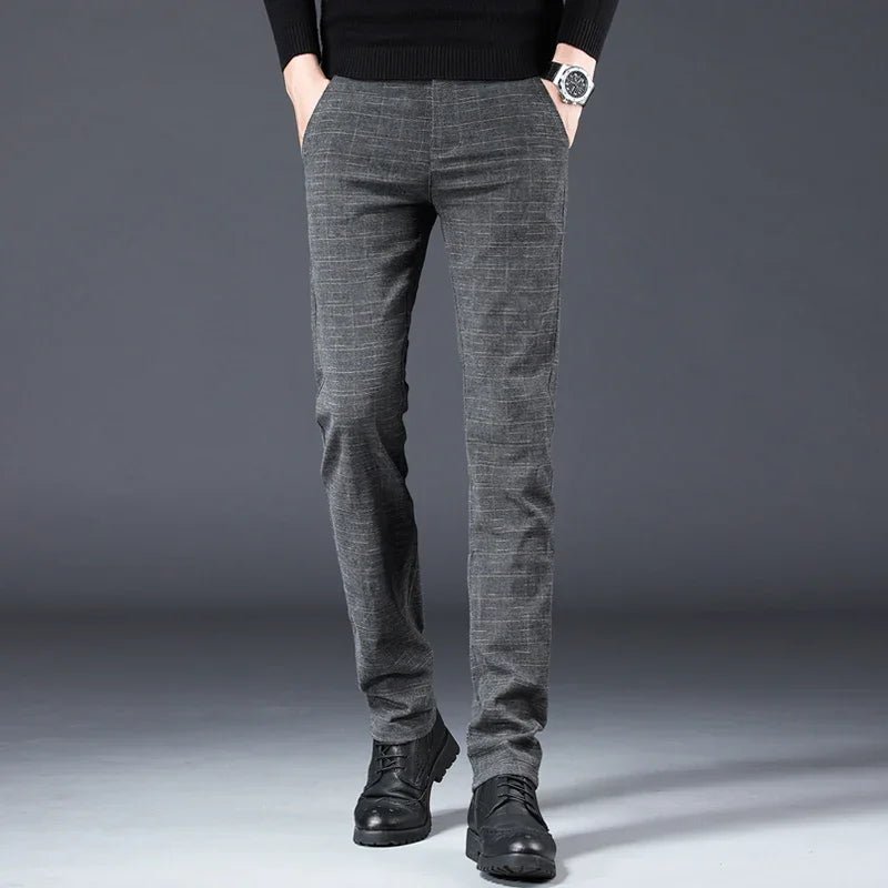 Kivo SlimFit — Warm Cotton Blend Slim Fit Pants with Stretch - Zavonix