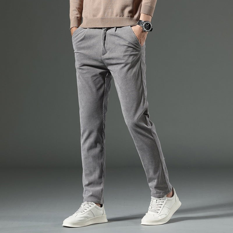Larkford — Slim Fit Corduroy Pants with Stretch Comfort - Zavonix