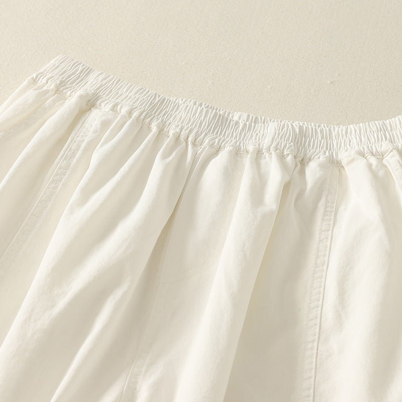 Linora — Breathable Linen Harem Pants with Tapered Fit (White XS) - | Zavonix