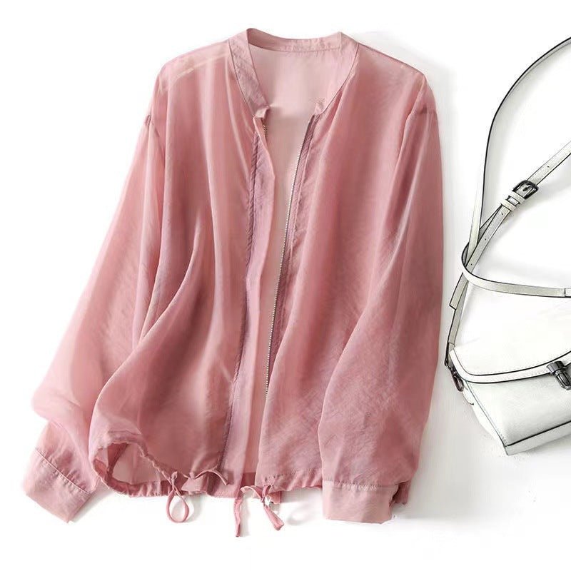Linen Breeze Jacket™ — Wrap Yourself in Effortless Cool and Magnetic Confidence (Pink XS) - | Zavonix