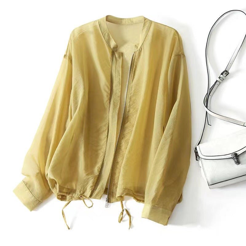 Linen Breeze Jacket™ — Wrap Yourself in Effortless Cool and Magnetic Confidence (Yellow XS) - | Zavonix