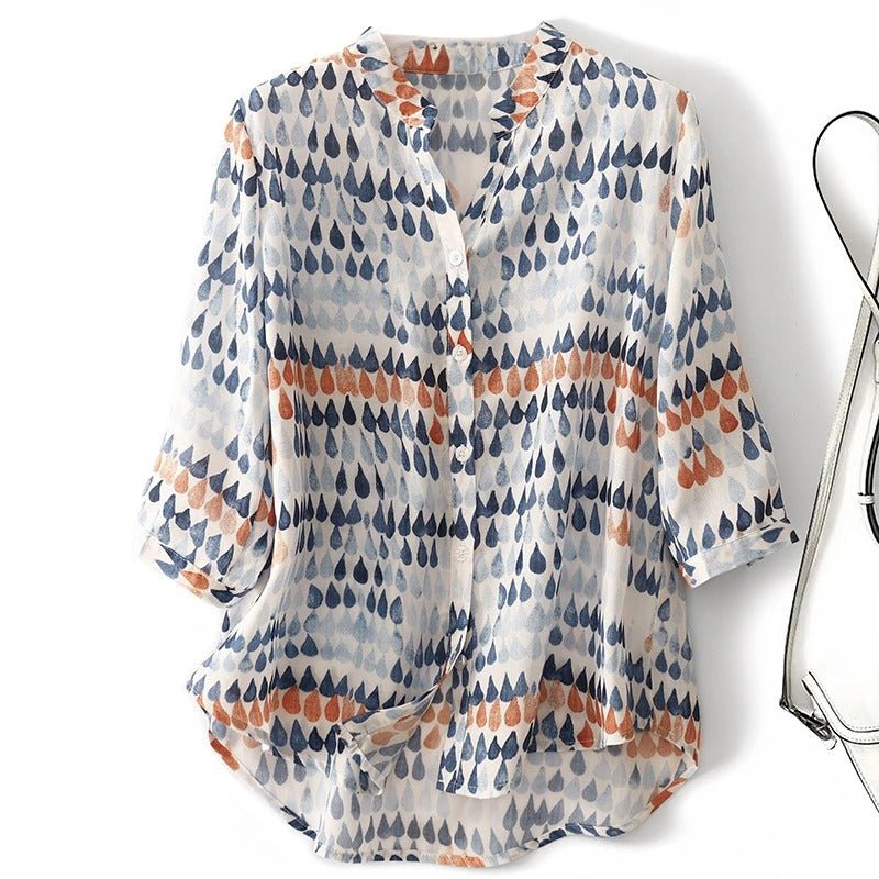 Linen Luxe Blouse™ — Own Effortless Freedom and Turn Every Head with Unique, Breathable Style (XS ) - | Zavonix