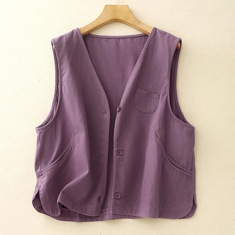 Linen Vest™ — Stay Fresh, Cool, and Effortlessly Stylish All Summer Long (Khaki XS) - | Zavonix