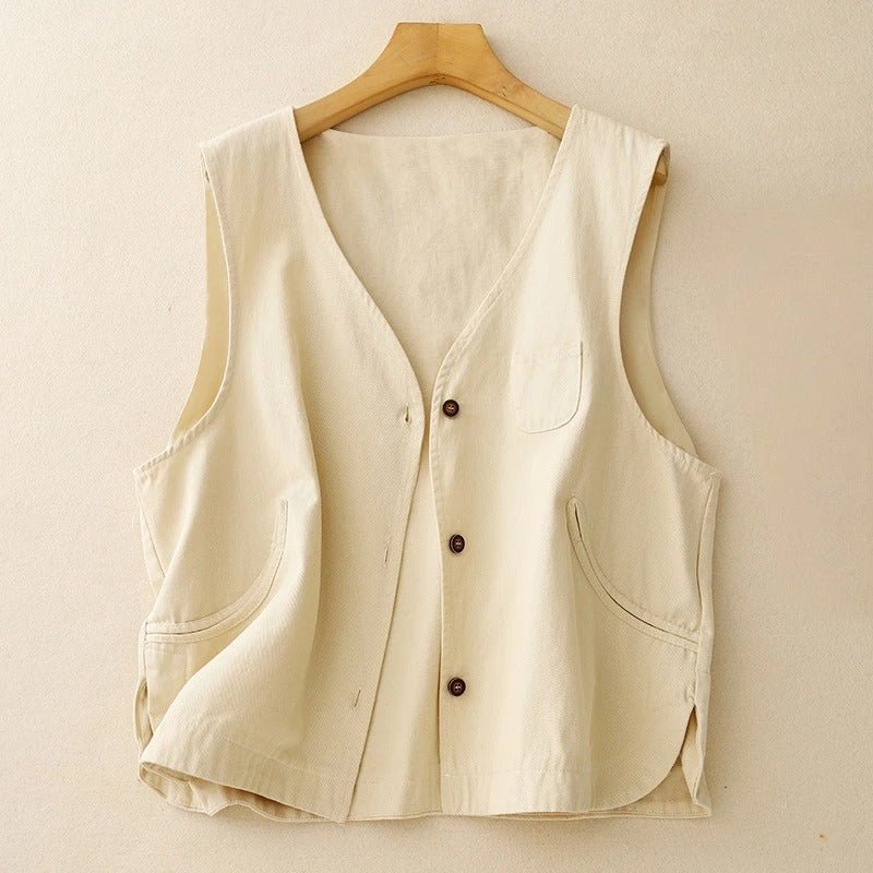 Linen Vest™ — Stay Fresh, Cool, and Effortlessly Stylish All Summer Long (White XS) - | Zavonix