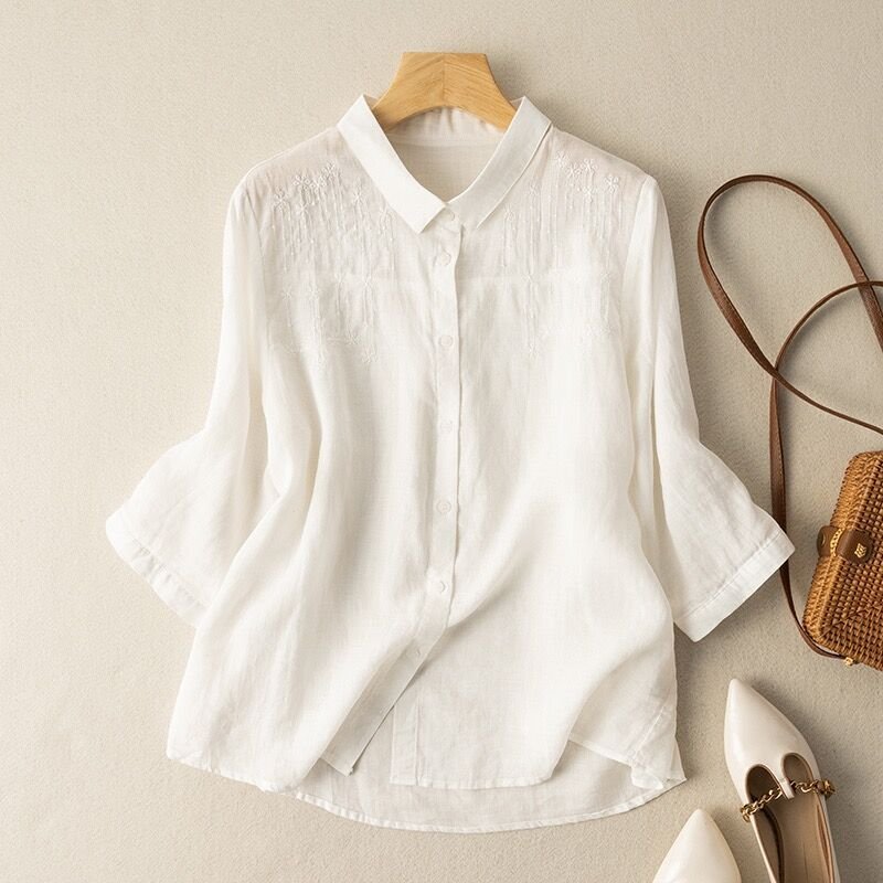 Linen Whisper™ — Wrap Yourself in Effortless Cool Comfort and Timeless Elegance (White XS) - | Zavonix