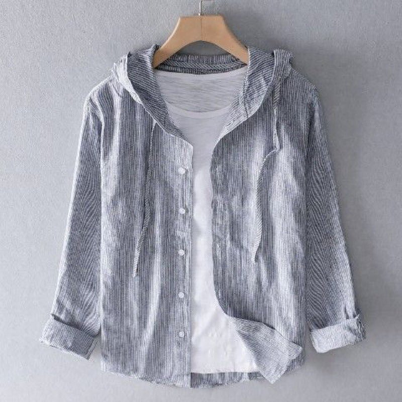 Liora — Lightweight Linen Hoodie with Precision Tailoring - Zavonix