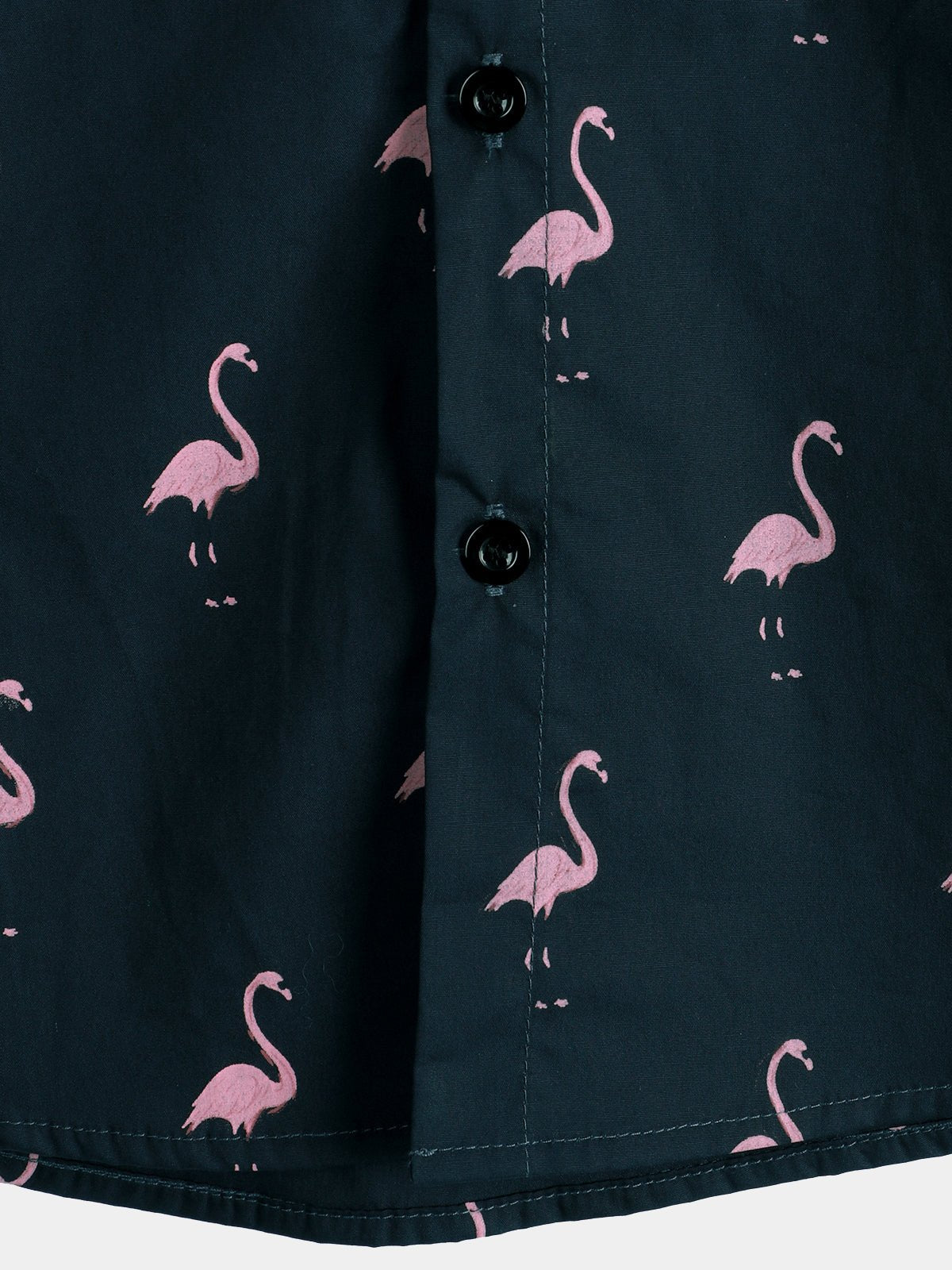 Liora — Men's Lightweight Cotton Summer Shirt with Flamingo Print - short - Zavonix