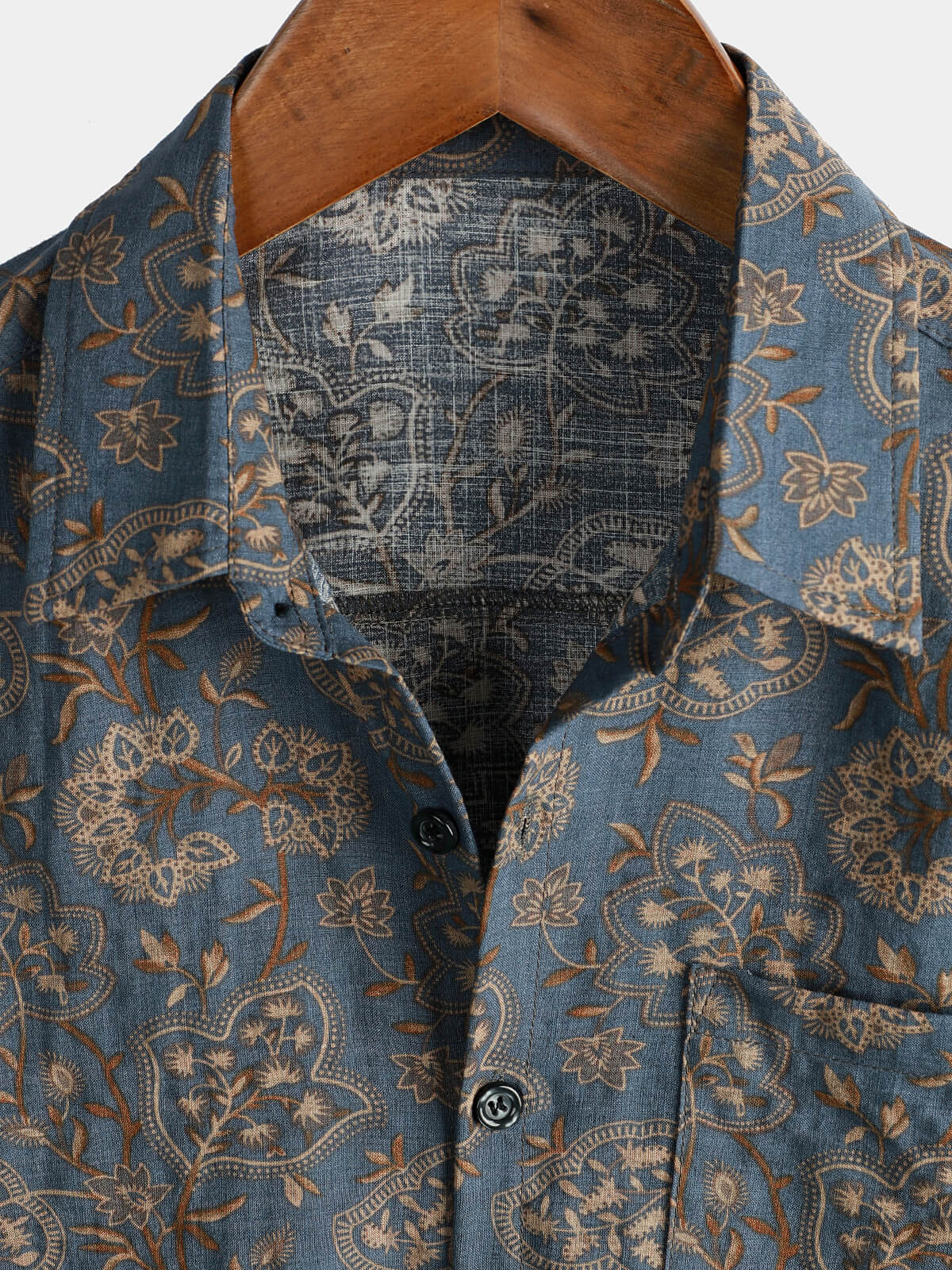 Lomara — Men's Lightweight Cotton Floral Shirt for Summer Comfort - short - Zavonix
