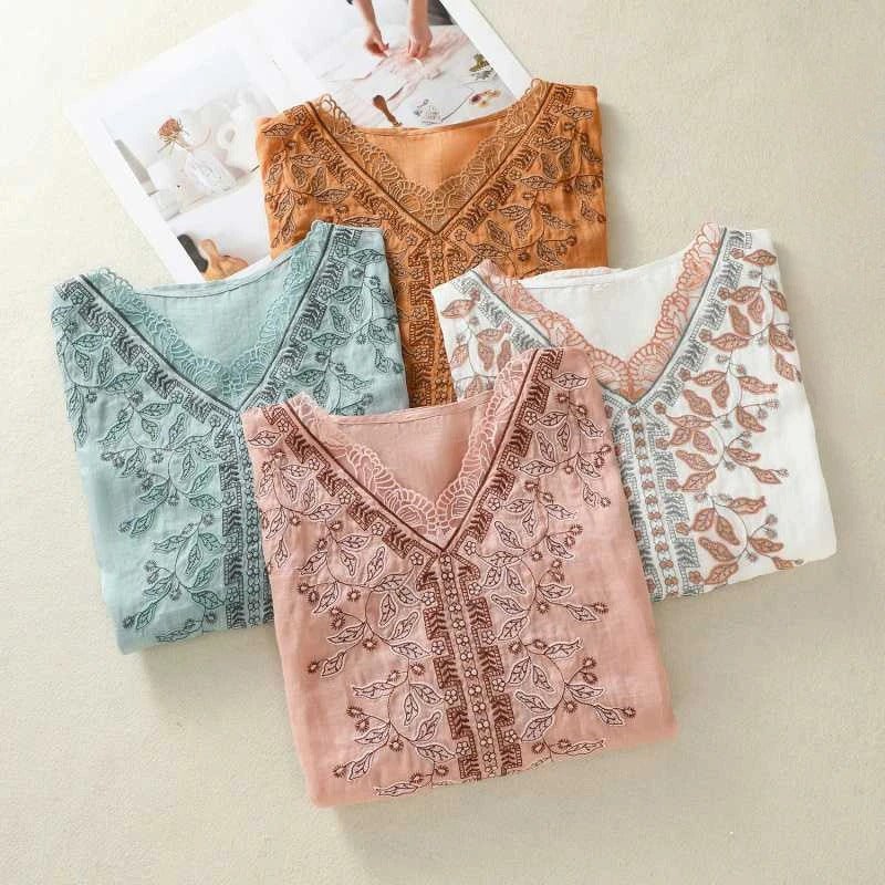 LumoraLuxe™ Blouse — Wrap Yourself in Effortless Elegance and Unstoppable Confidence (Orange XS) - | Zavonix