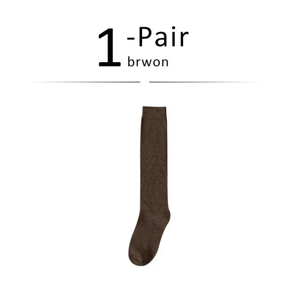 Luxéra Cotton Blend Stockings — Soft Breathable Women’s Socks with Support (Brown ) - | Zavonix