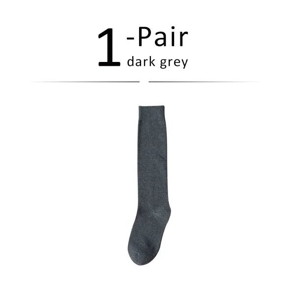 Luxéra Cotton Blend Stockings — Soft Breathable Women’s Socks with Support (DarkGrey ) - | Zavonix