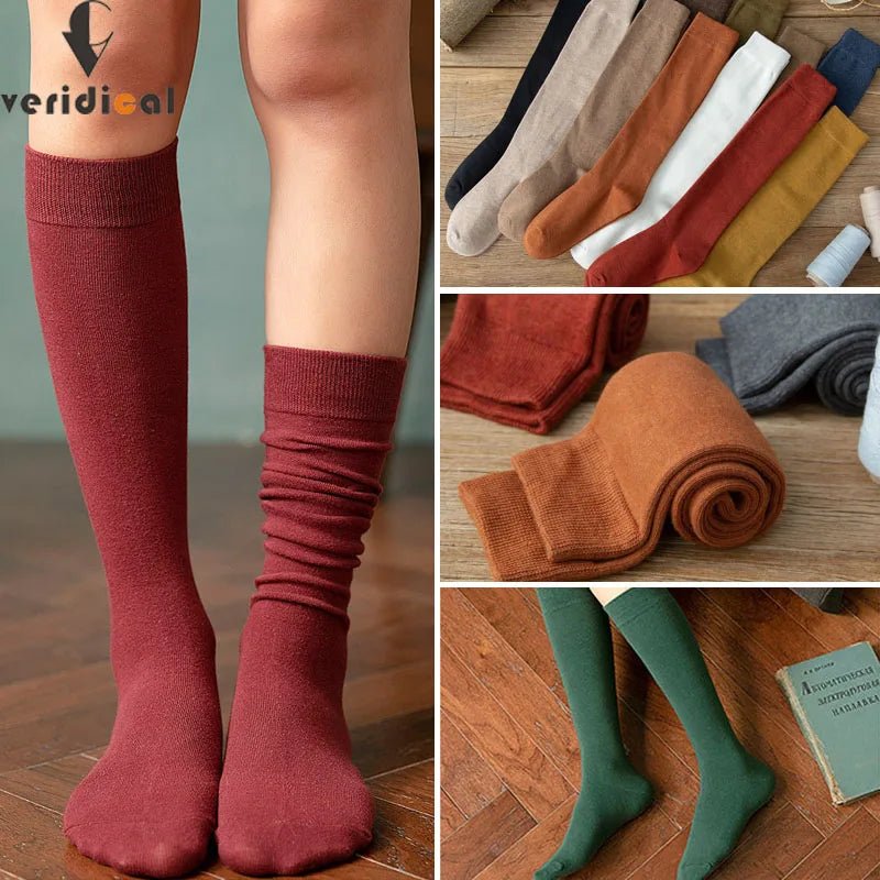 Luxéra Cotton Blend Stockings — Soft Breathable Women’s Socks with Support (Gold ) - | Zavonix