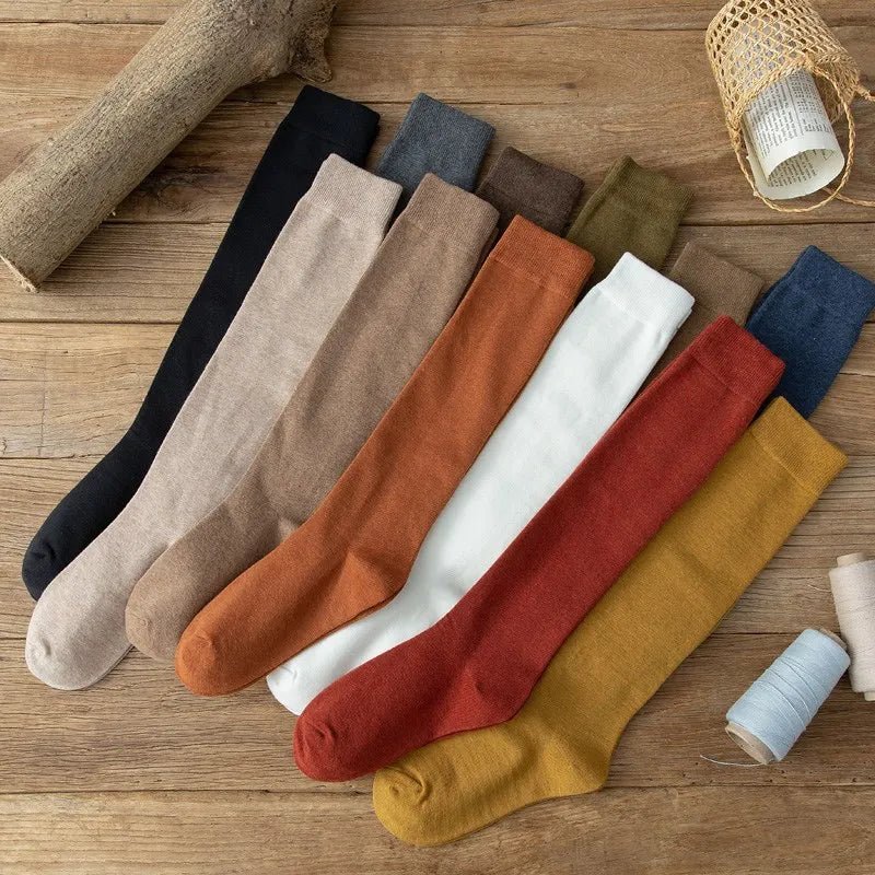 Luxéra Cotton Blend Stockings — Soft Breathable Women’s Socks with Support (Gold ) - | Zavonix