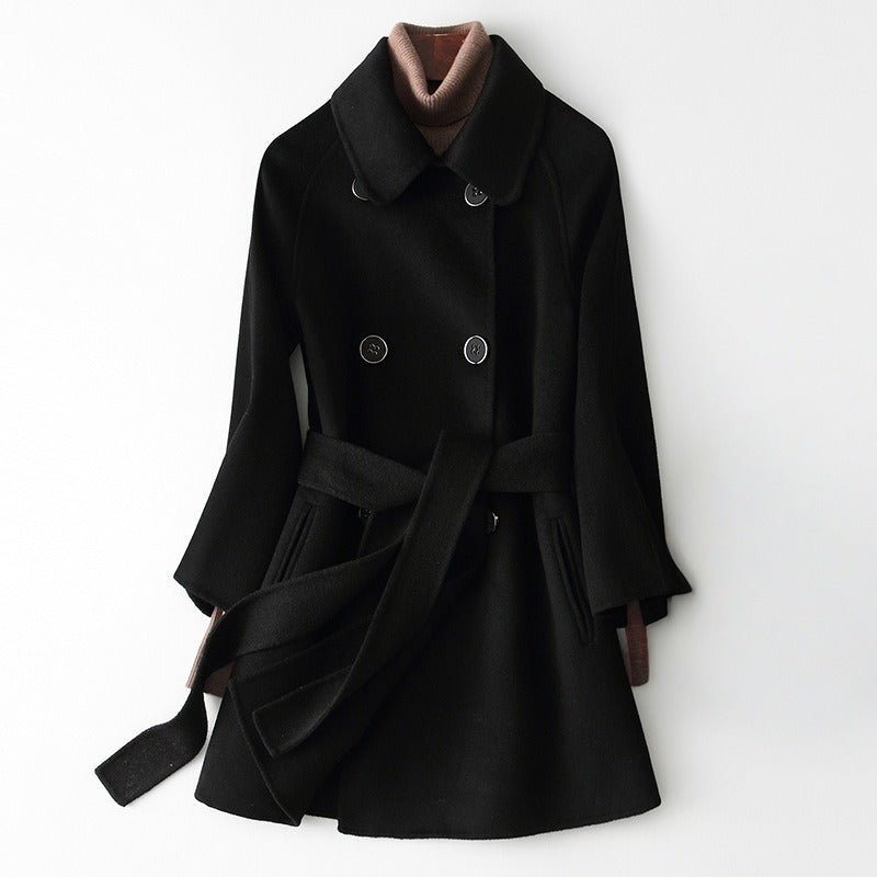 MADONA™ CASHMERE WOOL COAT (Black XS) - | Zavonix
