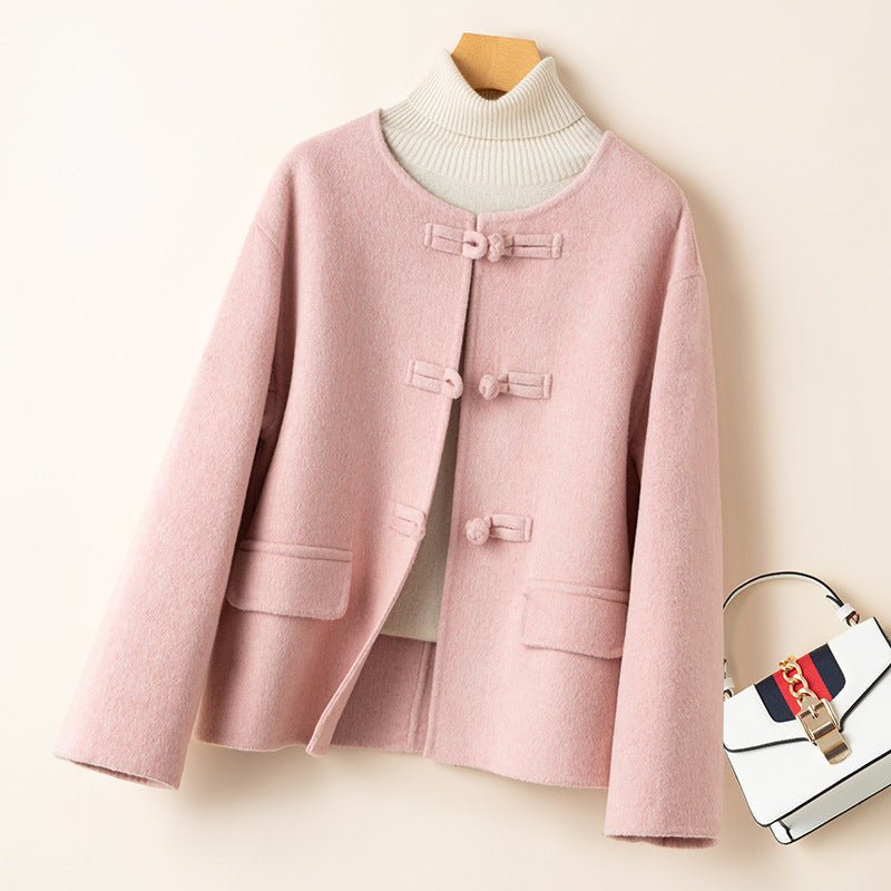 MARIA WOOL JACKET (Pink XS) - | Zavonix