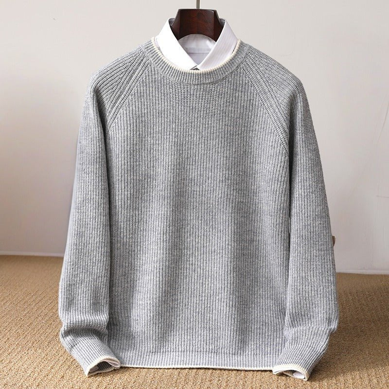 MARTIN™ CASHMERE PULLOVER (Gray XS) - | Zavonix