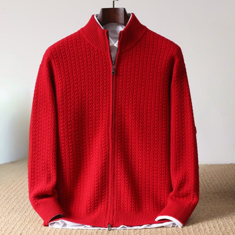 MARVIN CASHMERE SWEATER (Red XS) - | Zavonix